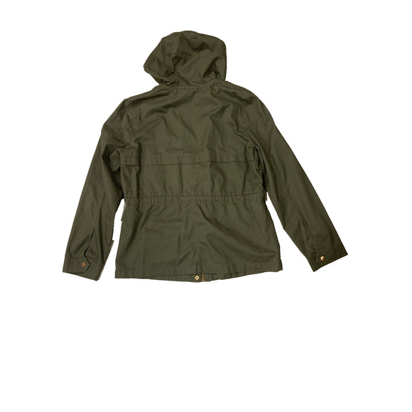 St. John’s Bay Women’s Olive Green Hooded Utility Jacket Large - Picture 6 of 6